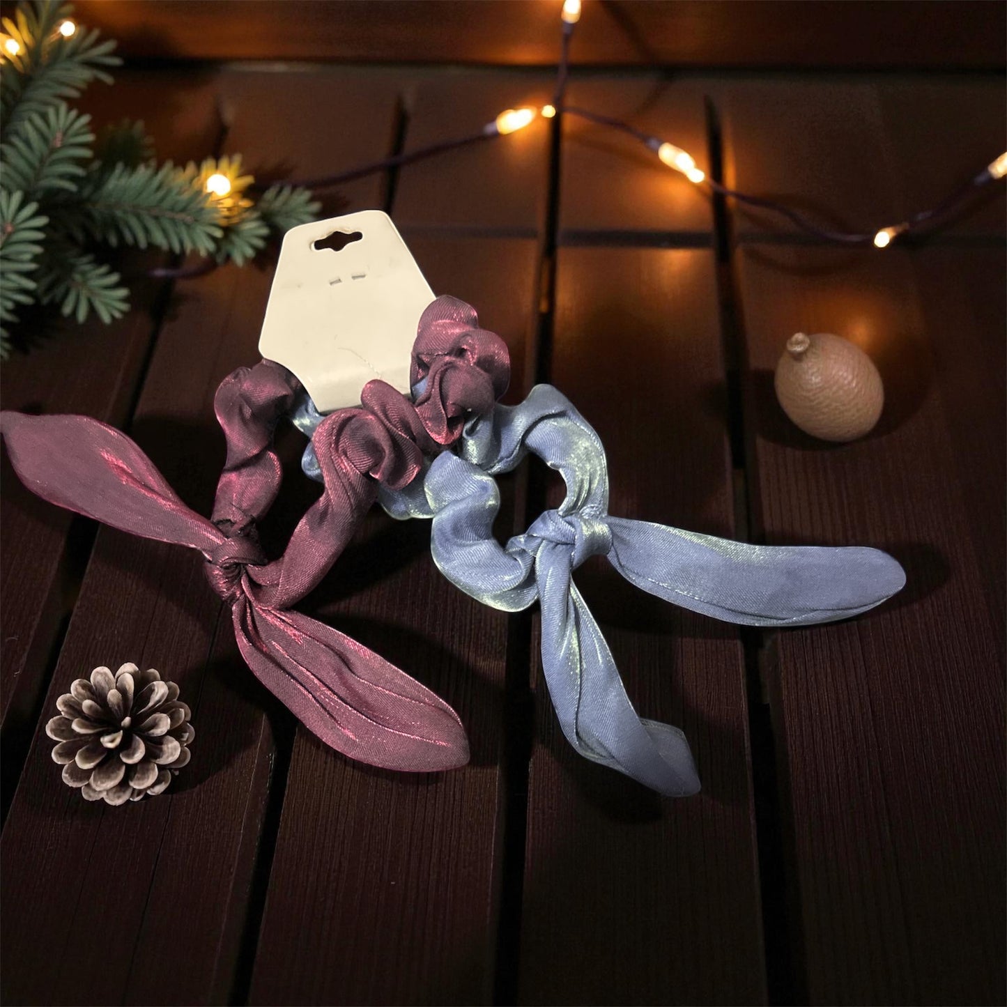 Златни халки обици 60 mm + ПОДАРЪК 2 луксозни ластика за коса